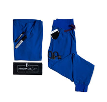 Load image into Gallery viewer, Royal Blue Jogger Scrubs
